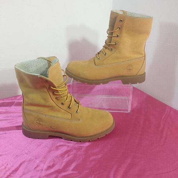 Timberland Tan Leather Boots - Picture 1 of 10